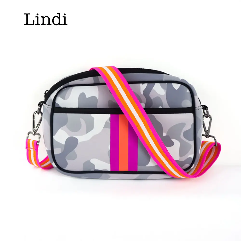 Neoprene Crossbody Bag - Lightweight & Compact - Women's Travel