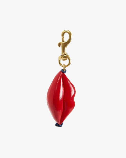 Clare V Lips Fob/Keychain - Poppy