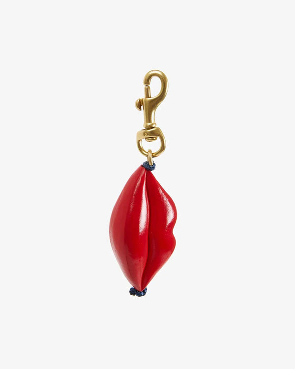Clare V Lips Fob/Keychain - Poppy