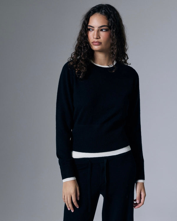 Tove Layered Cashmere Crewneck