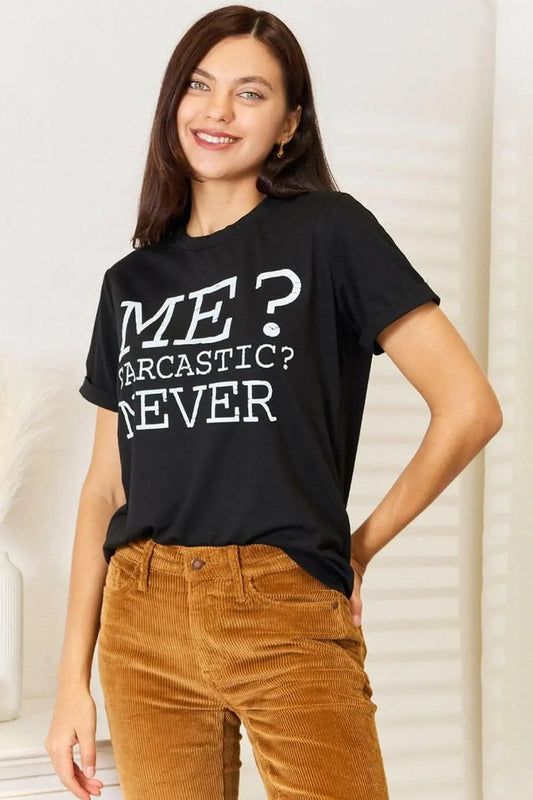Trendsi Love Letter Tee Women's Casual Top Chic Print Round Neck Soft