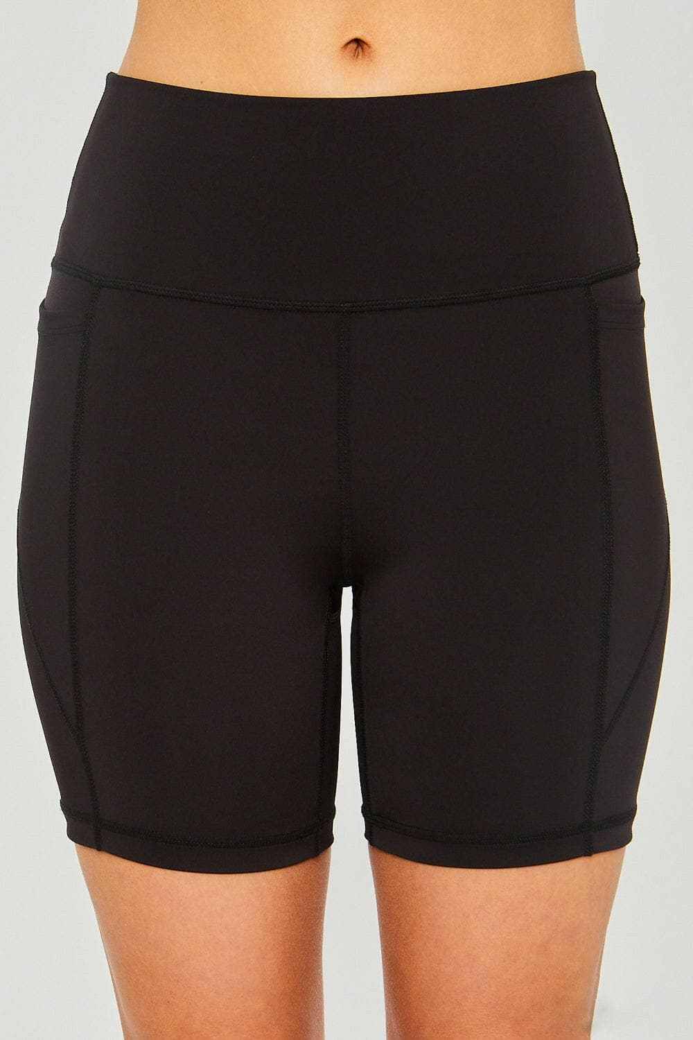 Trendsi Activewear - Love Tree high-waisted active shorts
