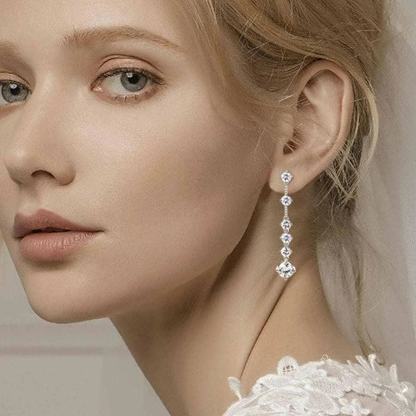 Trendsi just arrived - Luxurious Moissanite Silver Earrings