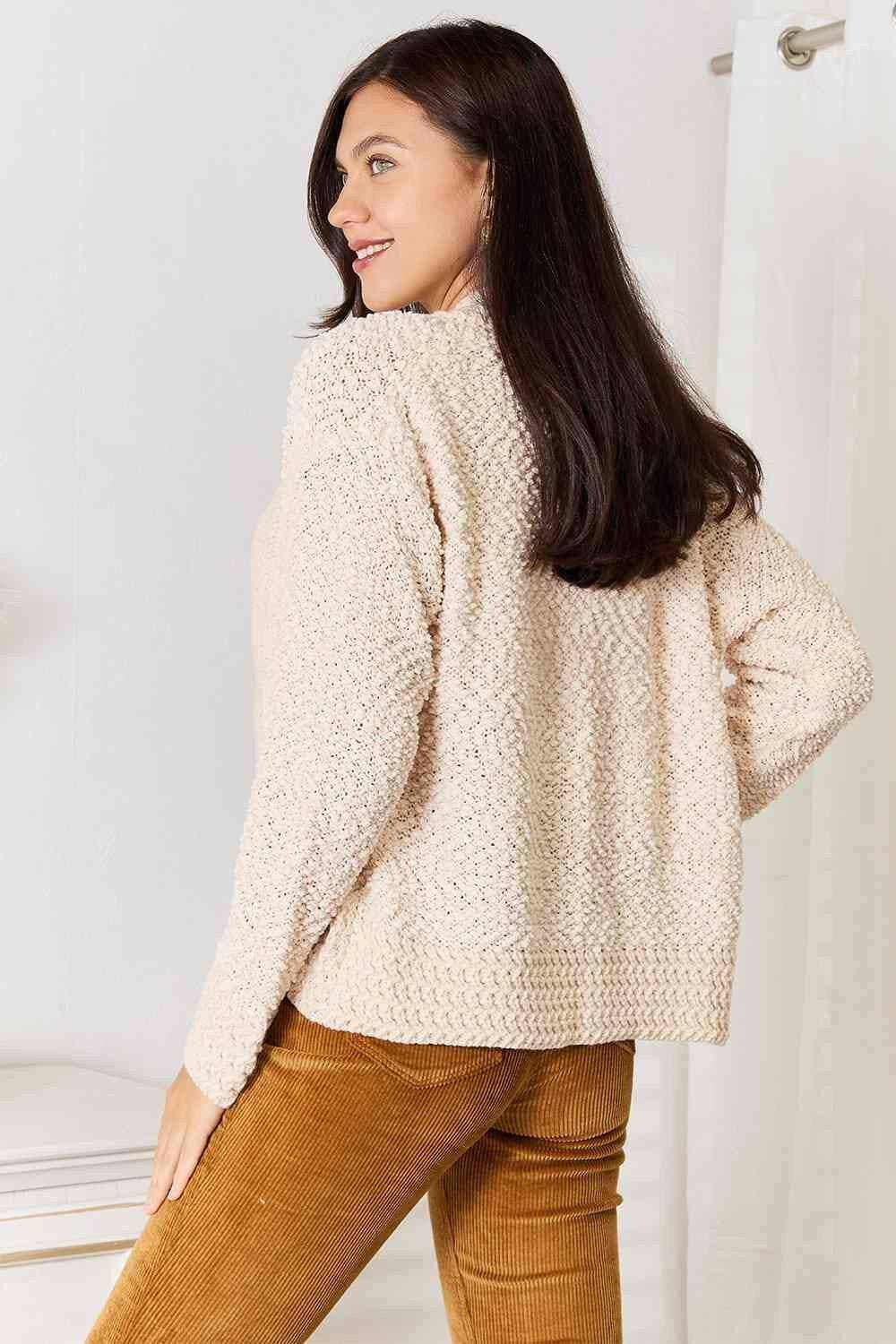 Cardigan - Luxurious Knit - Open Front Cozy Layer