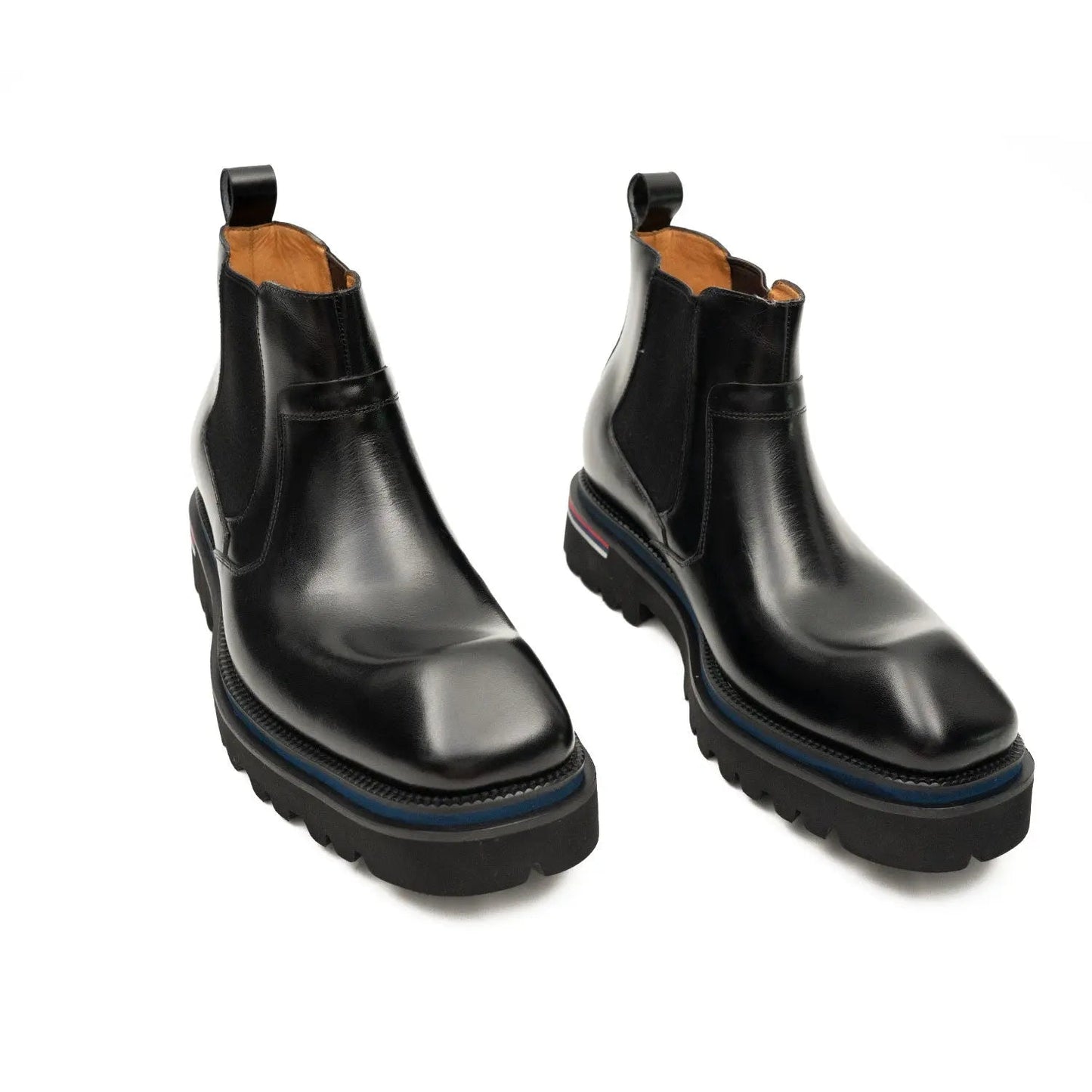 Luxury Black Leather Chelsea Boots
