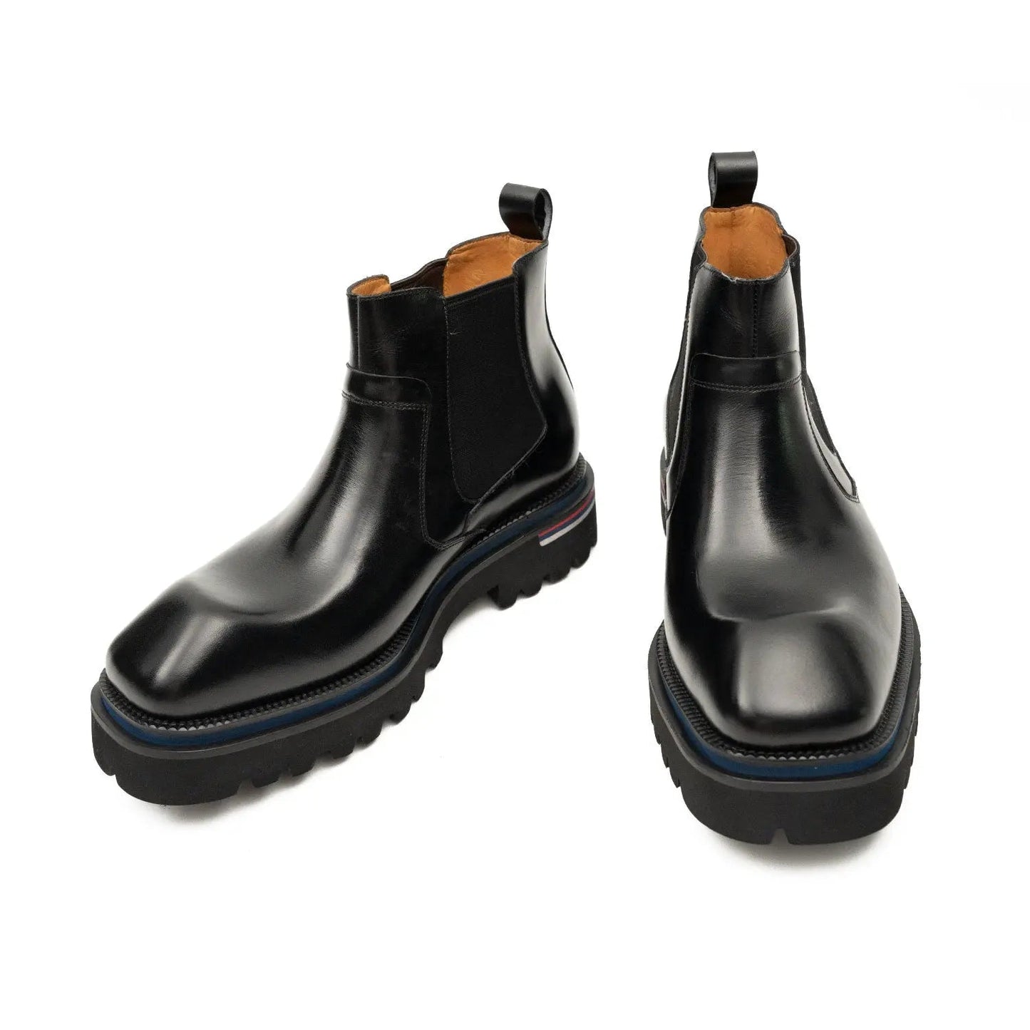 Luxury Black Leather Chelsea Boots