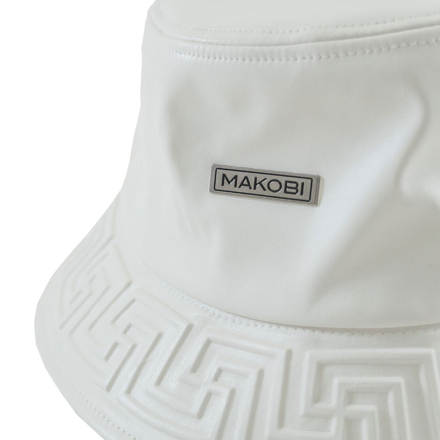 M007 Romano Vegan L. Bucket Hat - White