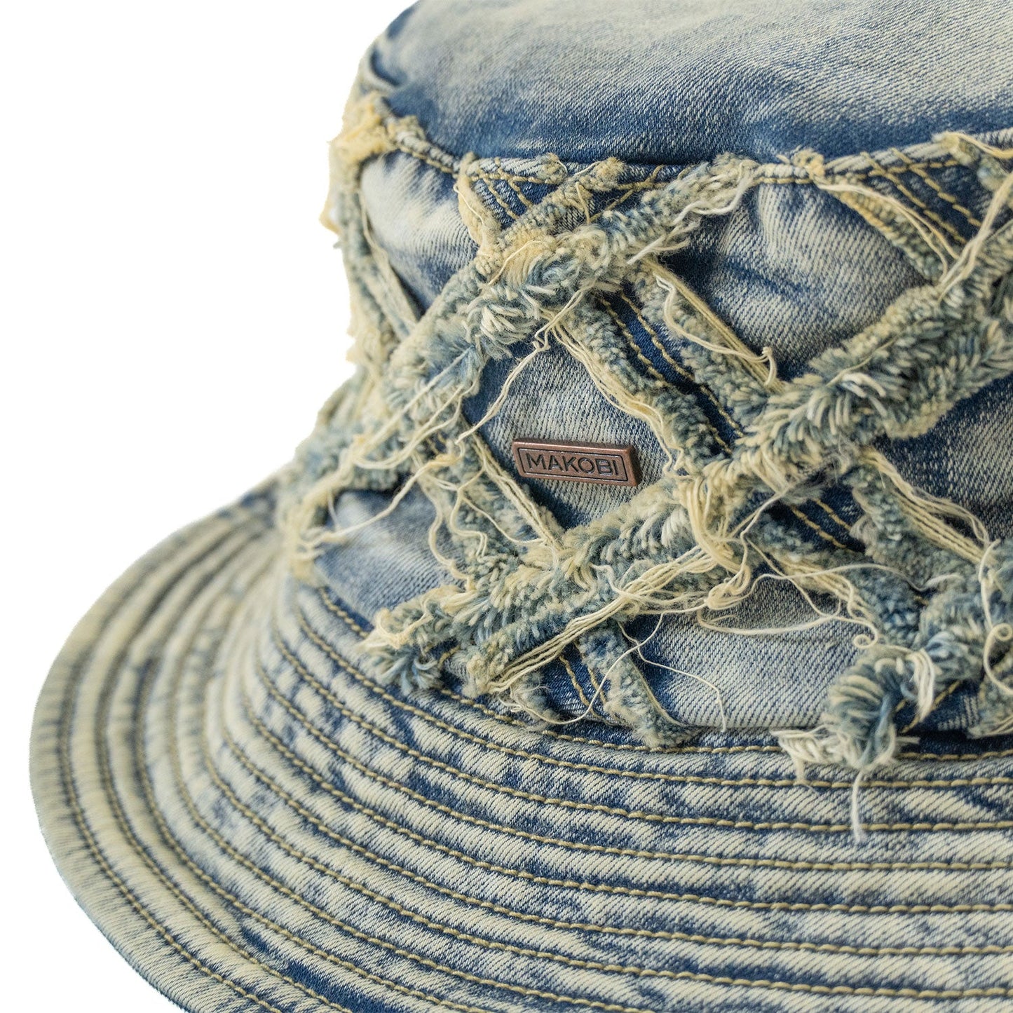 Hat | M016 Rinaldi Denim Bucket Hat - Dirt