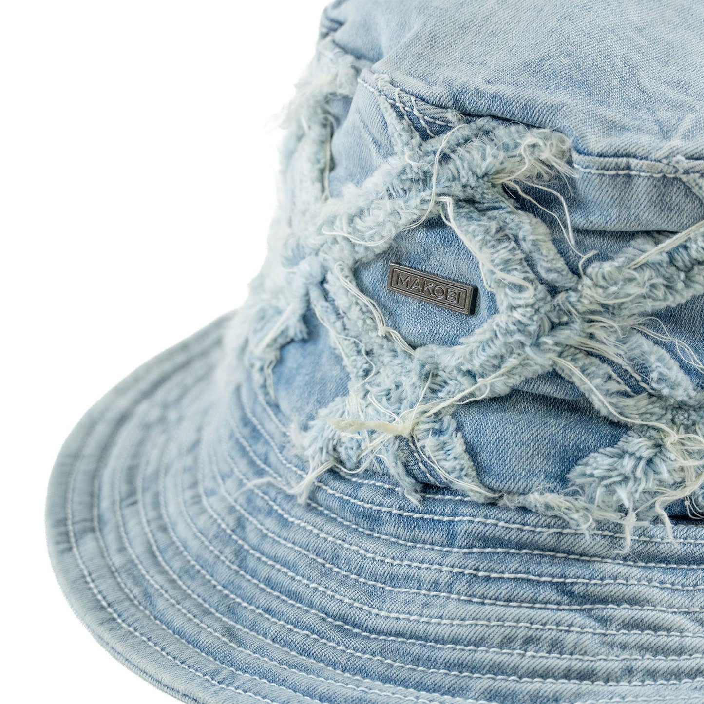 Hat | M016 Rinaldi Denim Bucket Hat - Light Wash