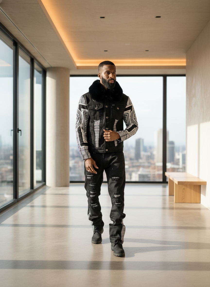 M1054 Sartoni Denim Set - Black