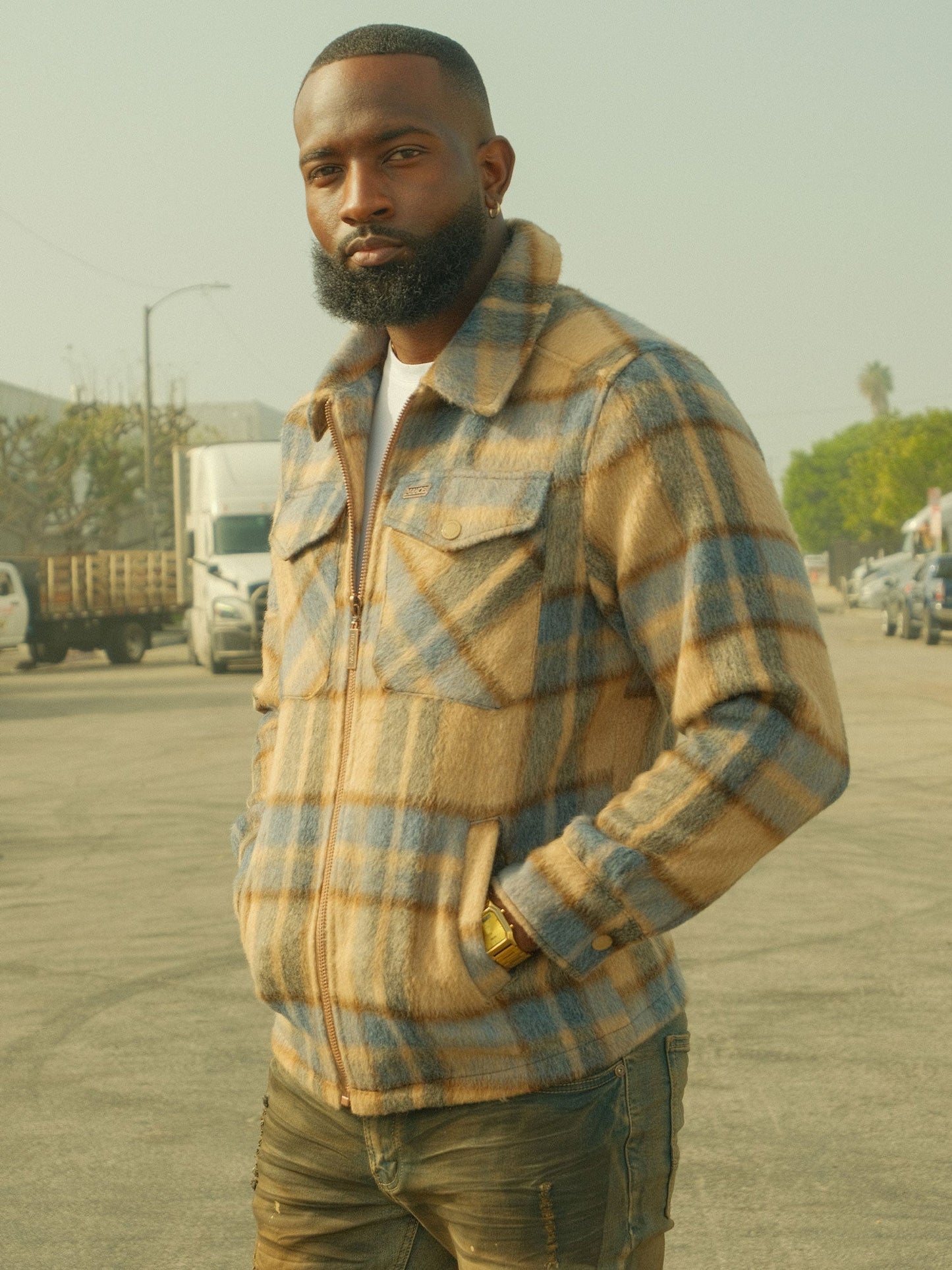 Wool Jacket | M1058 Gabana 26 Shacket - Khaki