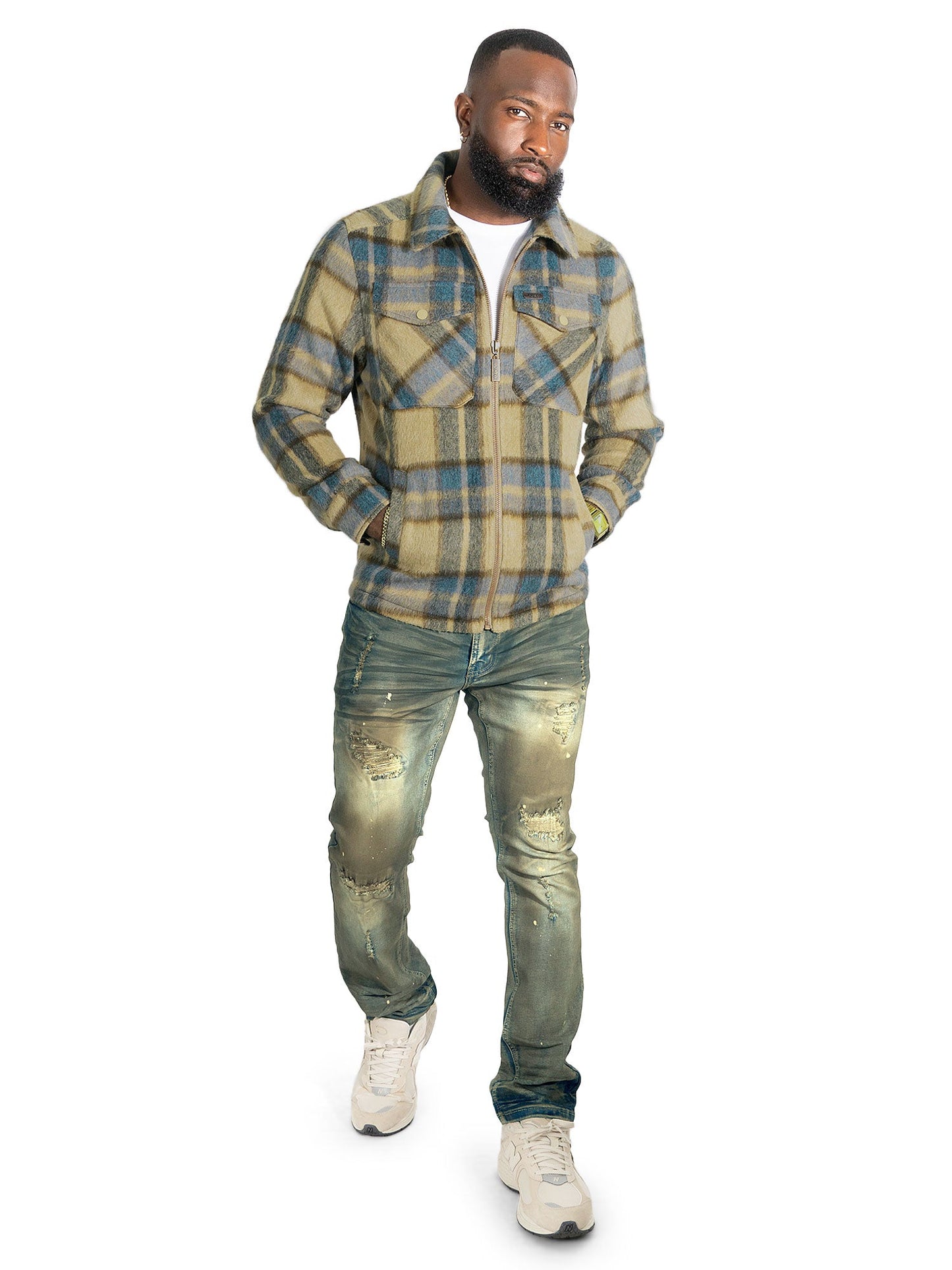 Wool Jacket | M1058 Gabana 26 Shacket - Khaki