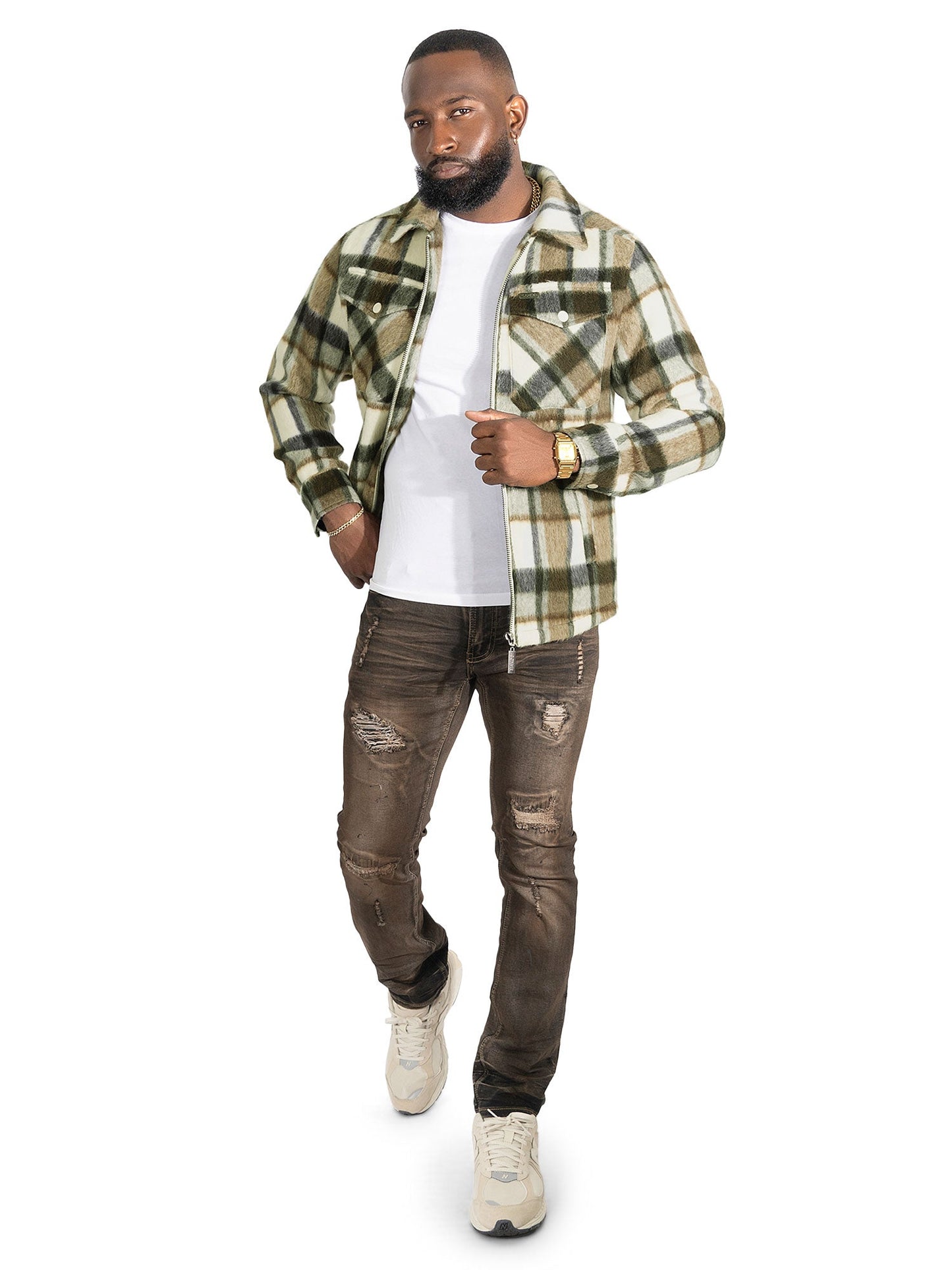 Wool Jacket | M1058 Gabana 26 Shacket - Natural