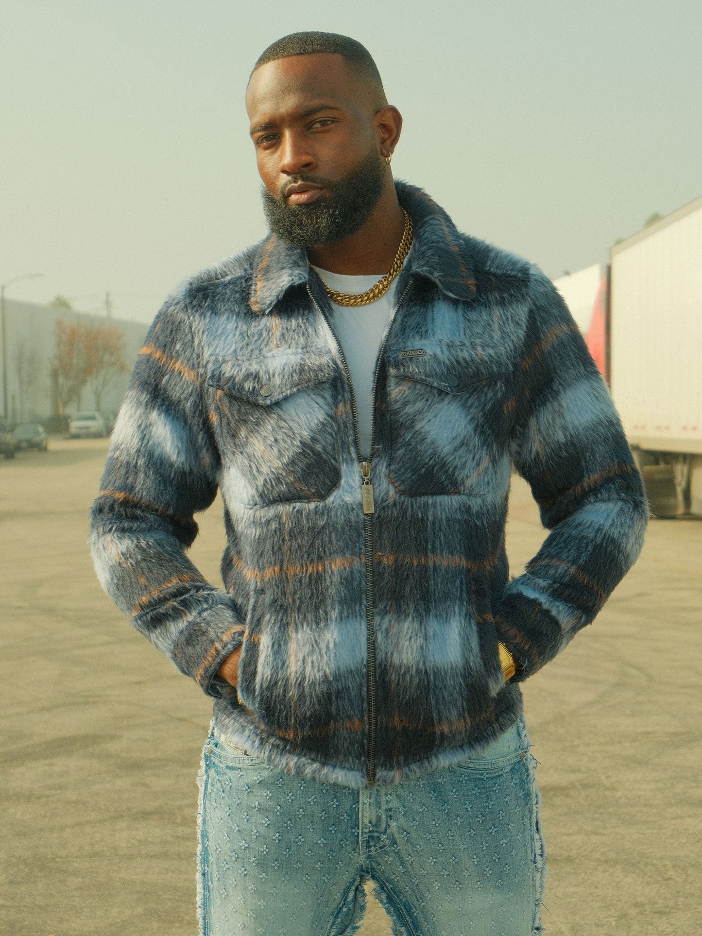 Wool Jacket | M1058 Gabana 26 Shacket - Navy