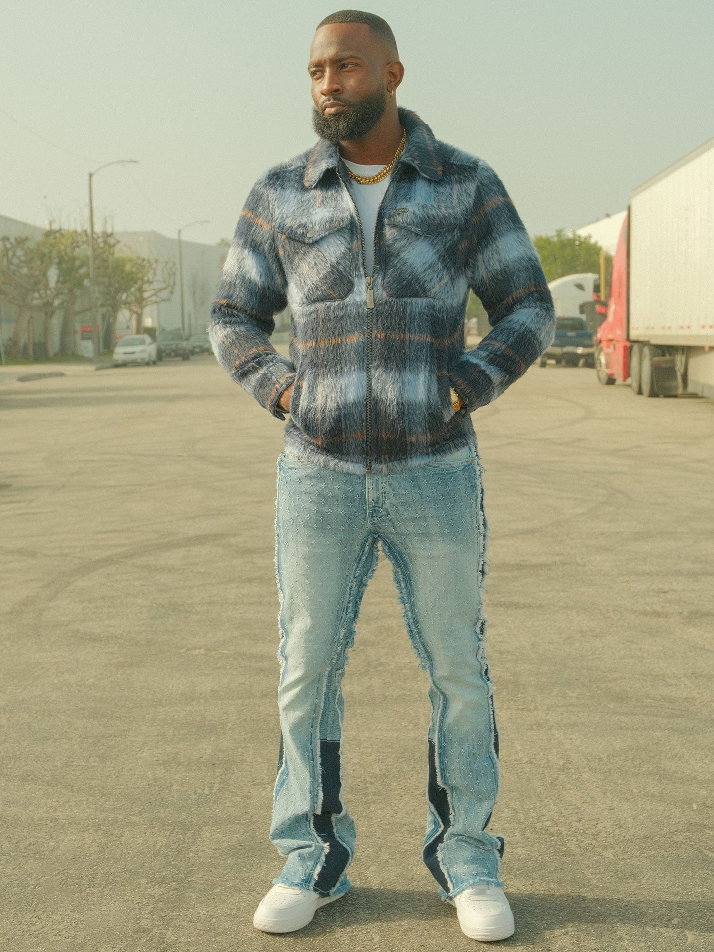 Wool Jacket | M1058 Gabana 26 Shacket - Navy