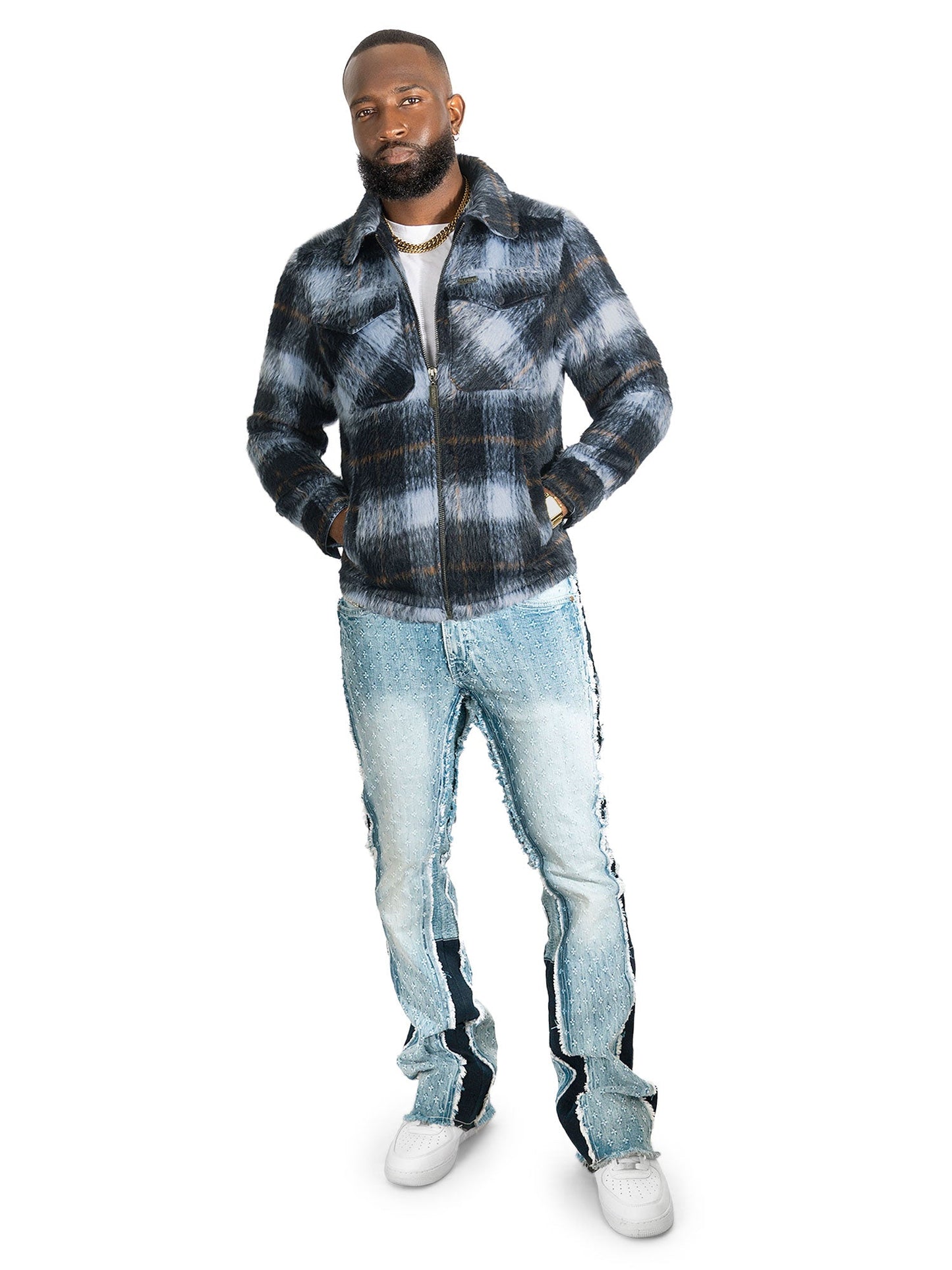 Wool Jacket | M1058 Gabana 26 Shacket - Navy