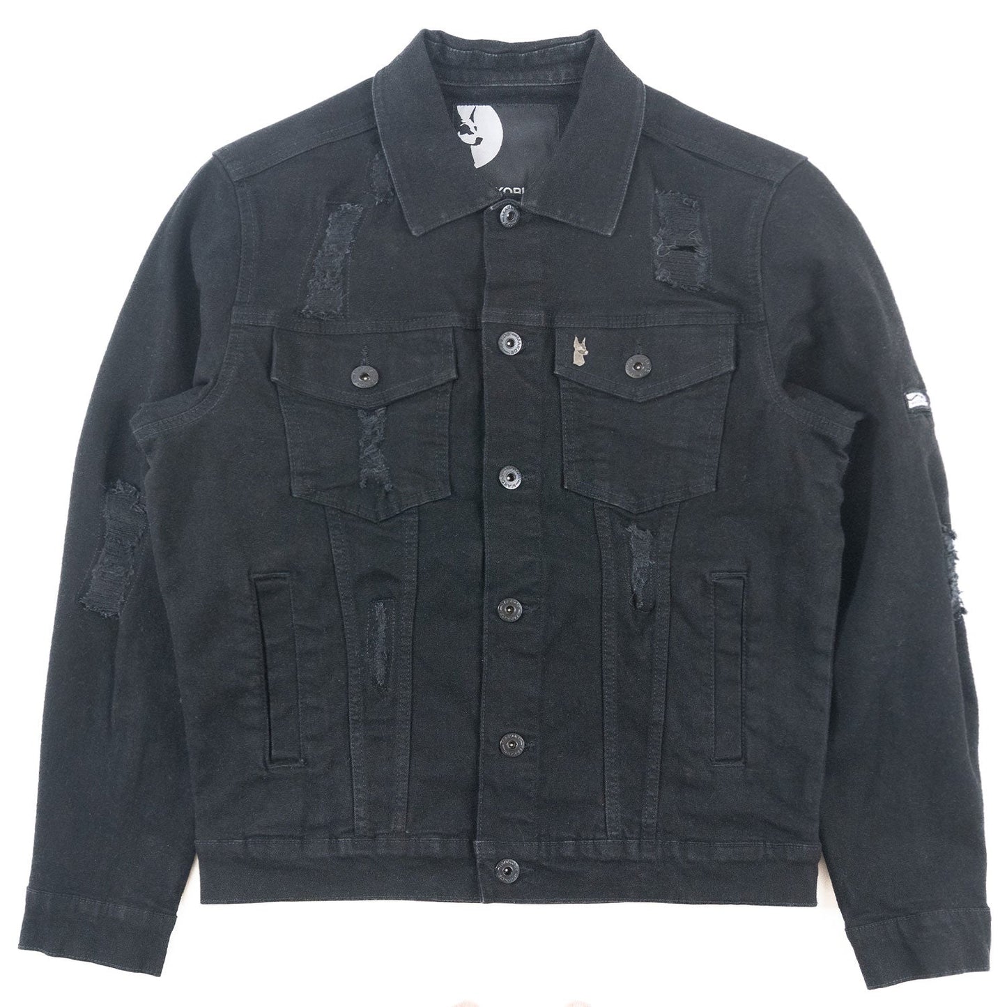 M1079 Moreli Denim Jacket - Jet Black