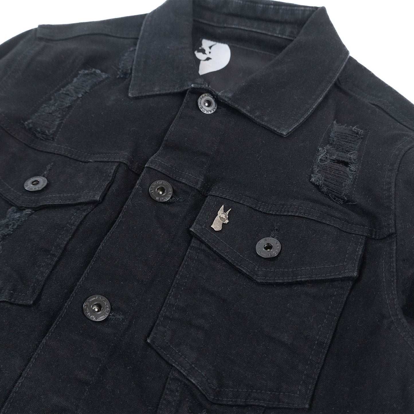M1079 Moreli Denim Jacket - Jet Black