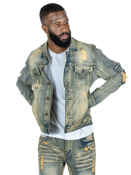 M1079 Moreli Denim Jacket - Dirt