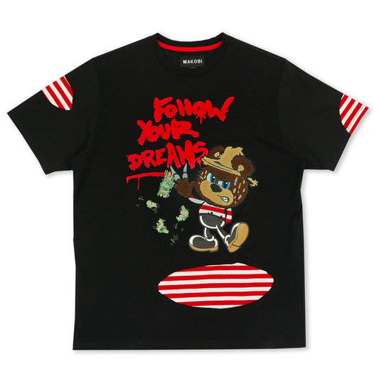 M135 Follow Your Dream Tee - Black
