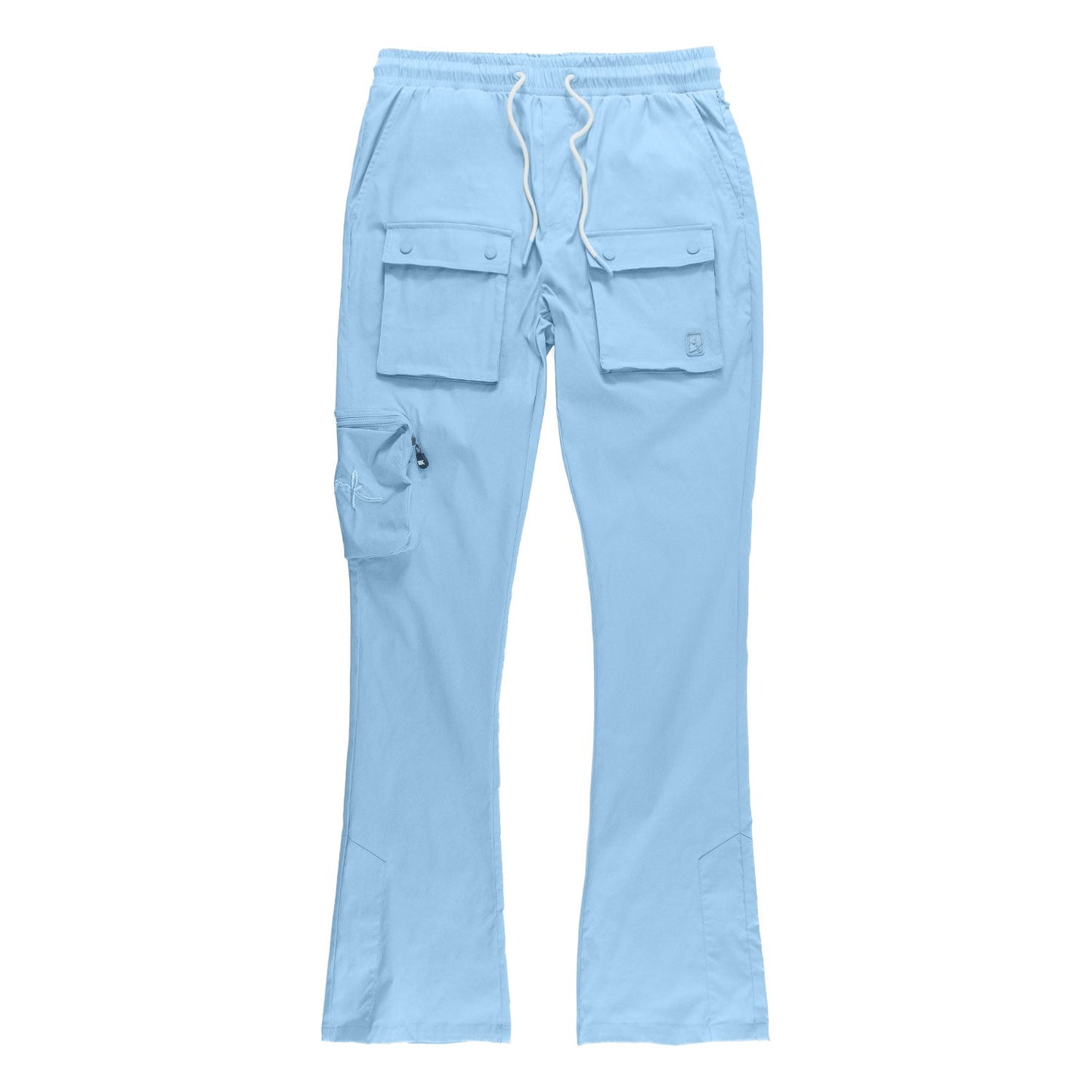 M1625 Sartoni Nylon Stacked Pants - Blue