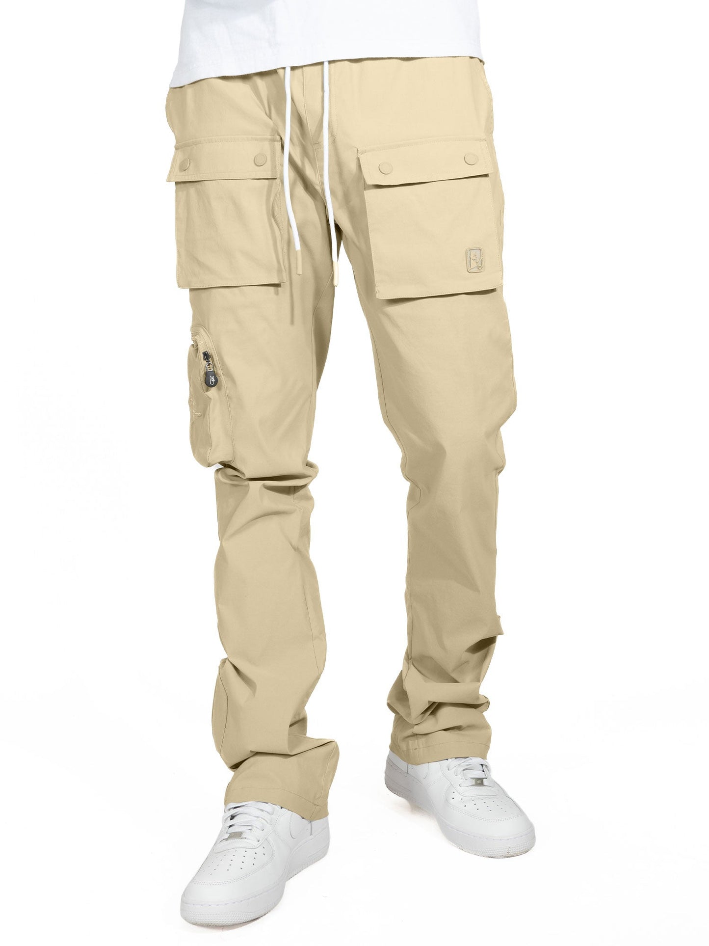 M1625 Sartoni Nylon Stacked Pants - Khaki