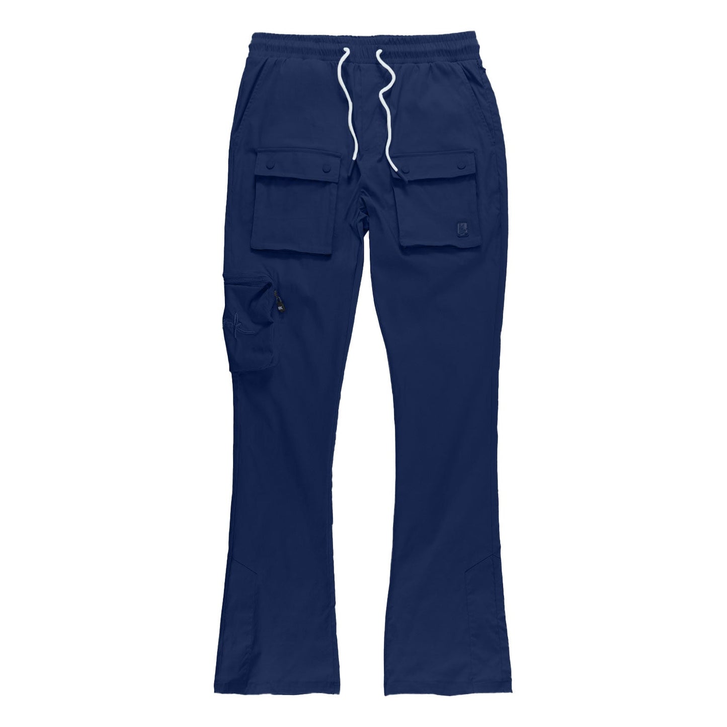 M1625 Sartoni Nylon Stacked Pants - Navy