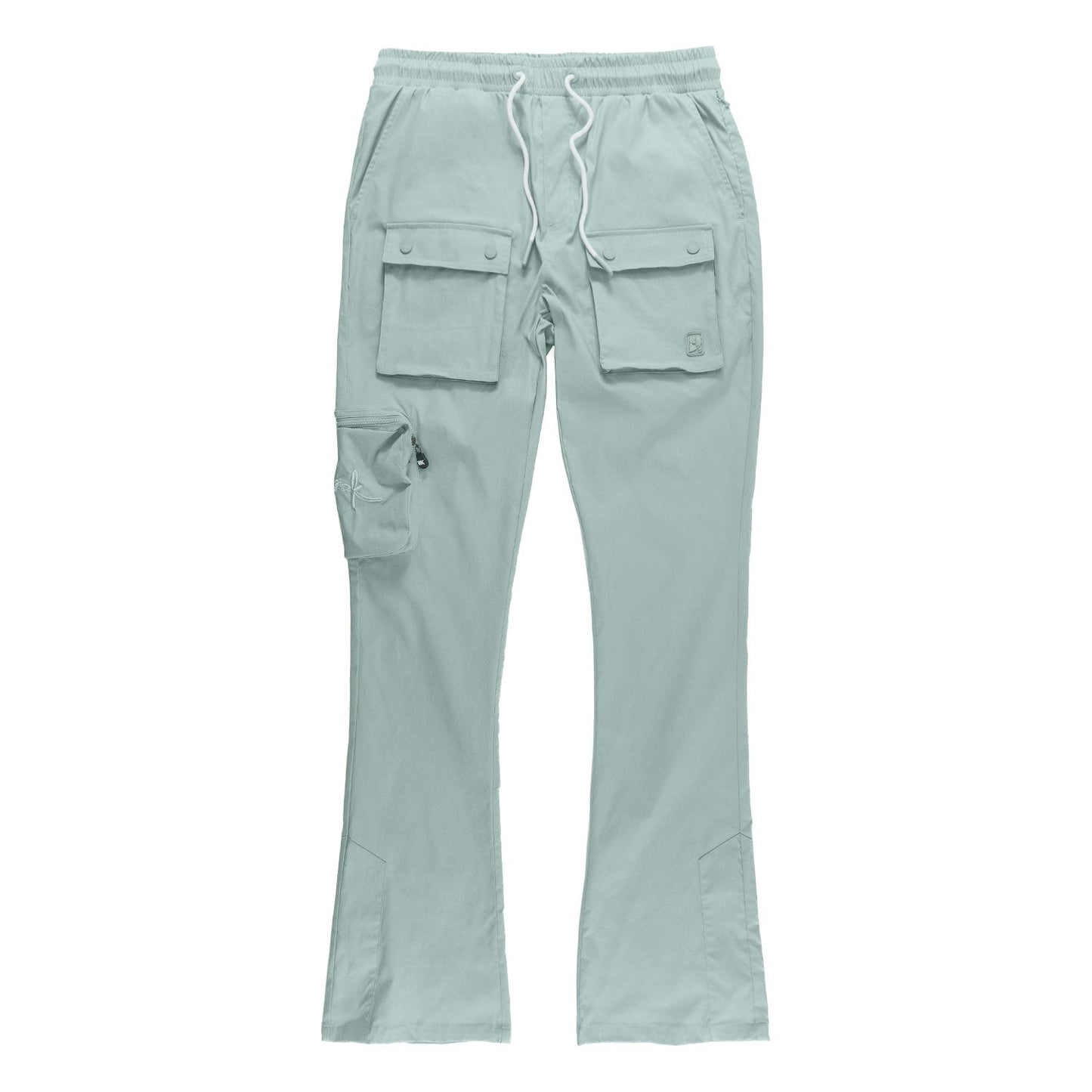 M1625 Sartoni Nylon Stacked Pants - Teal