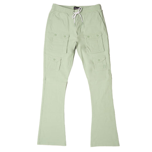 M1633 Colton 34” Stack Nylon/Spandex  Sweat Pants - Light Olive