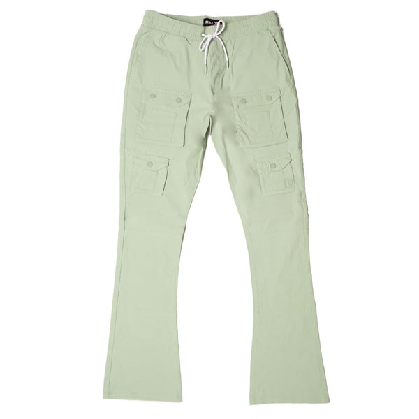 M1633 Colton 34” Stack Nylon/Spandex  Sweat Pants - Light Olive