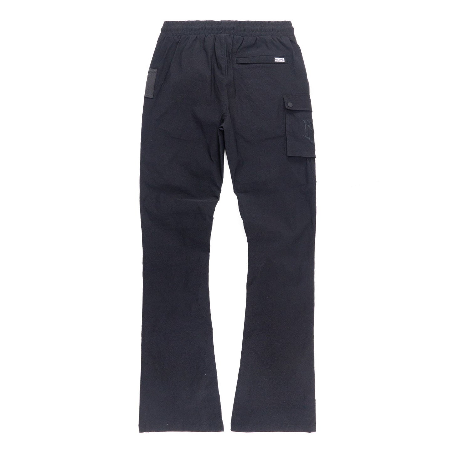 Nylon Pants | M1634 Adorni Stacked - Black