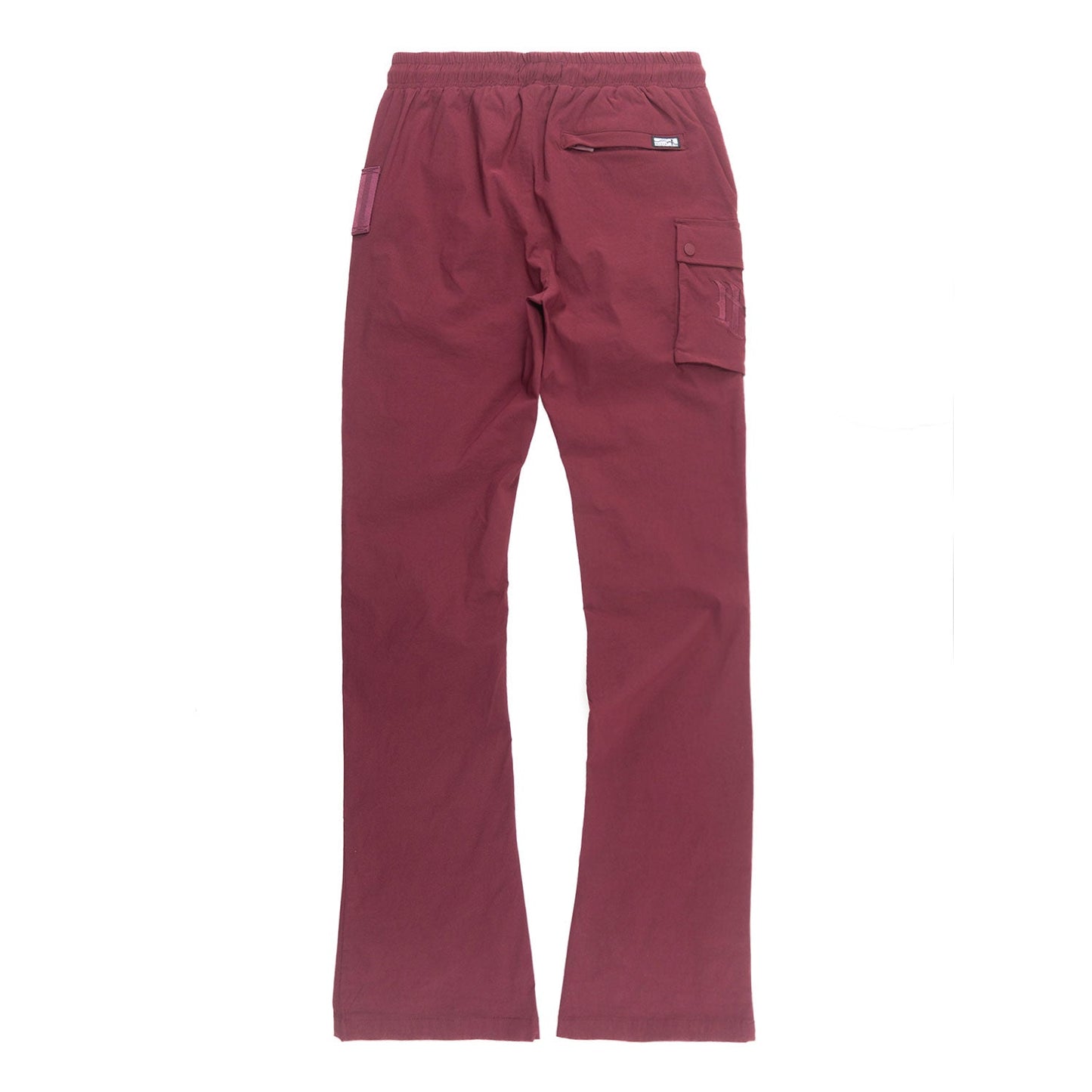Nylon Pants | M1634 Adorni Stacked - Burgundy