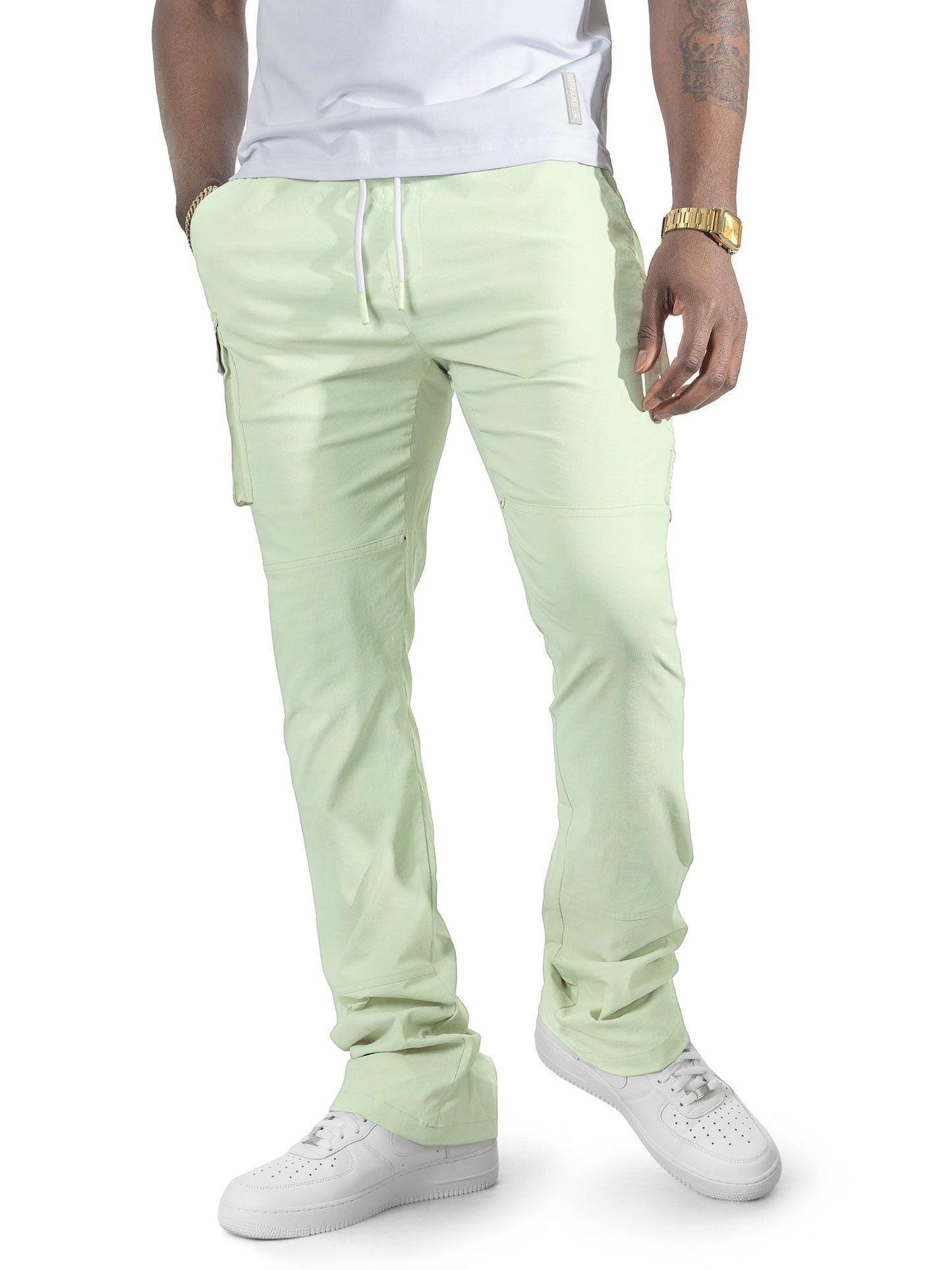 Nylon Pants | M1634 Adorni Stacked - Kiwi