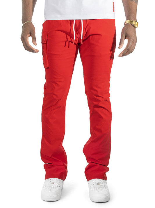 Nylon Pants | M1634 Adorni Stacked - Red