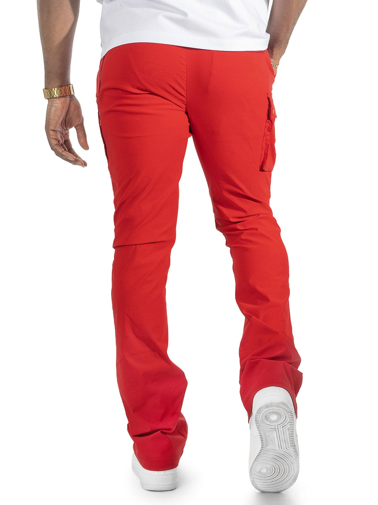 Nylon Pants | M1634 Adorni Stacked - Red