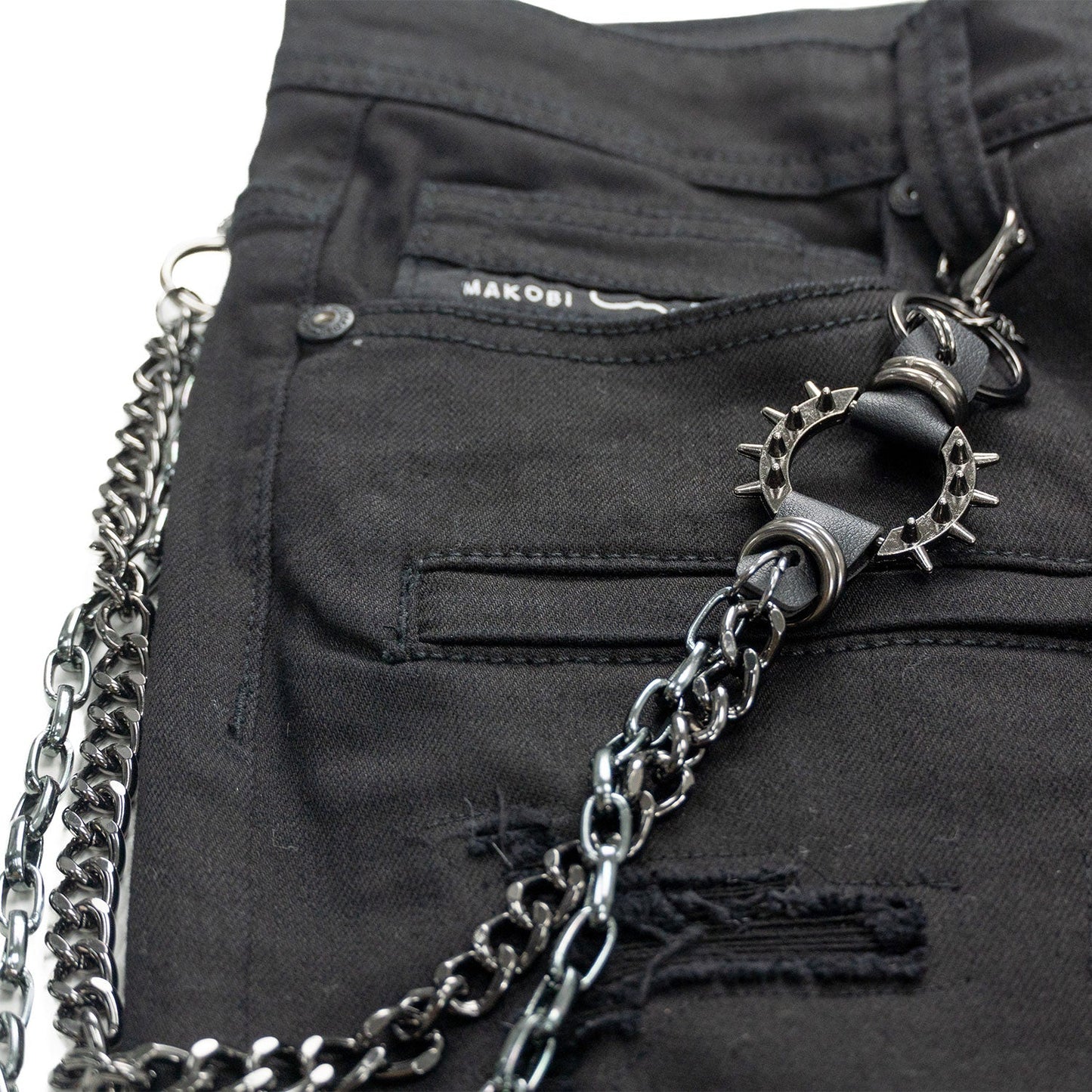 Jeans | M1763 Adorni Chain Pants - Jet Black