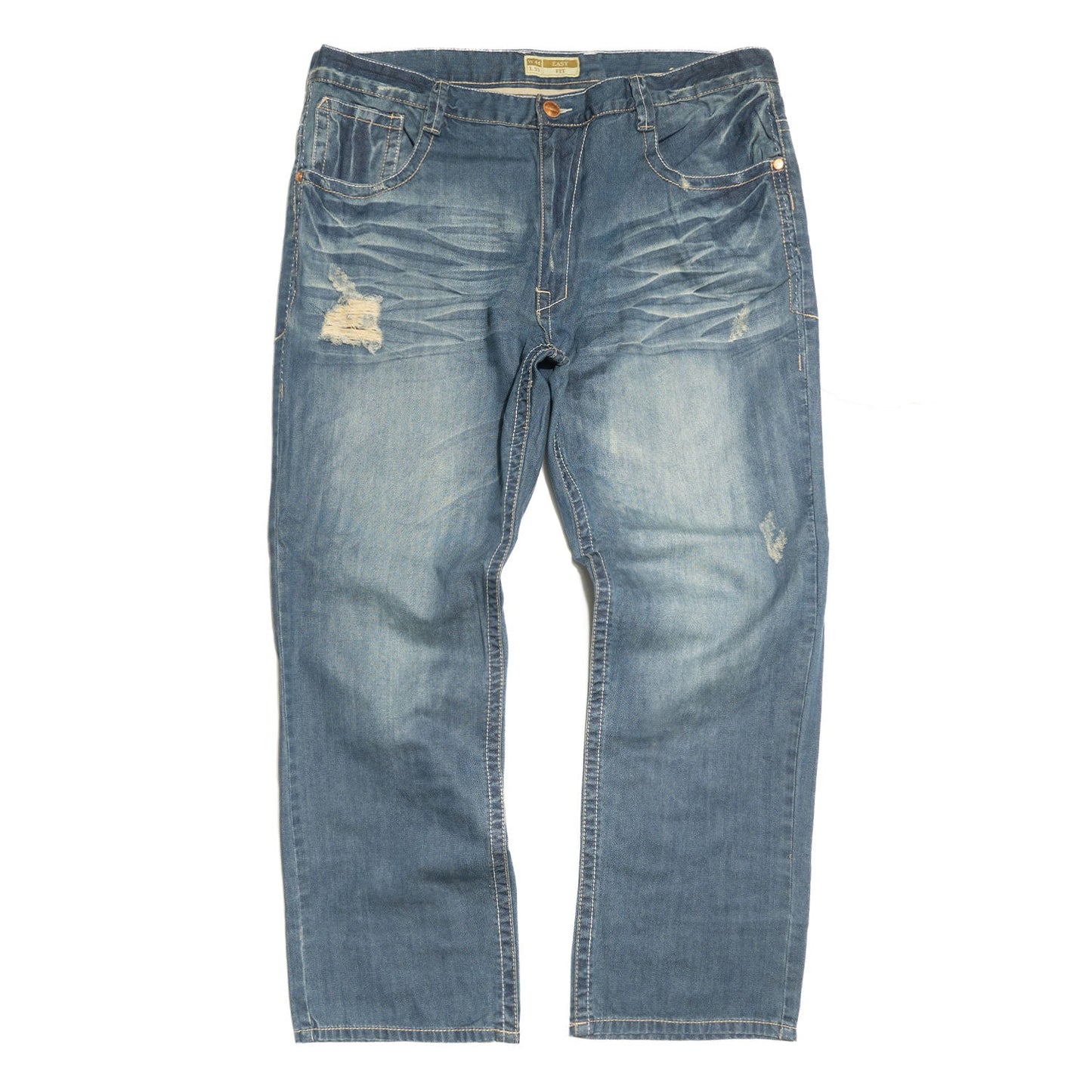 Jeans | M1826 Makobi Premium Washed Pants - Medium Blue