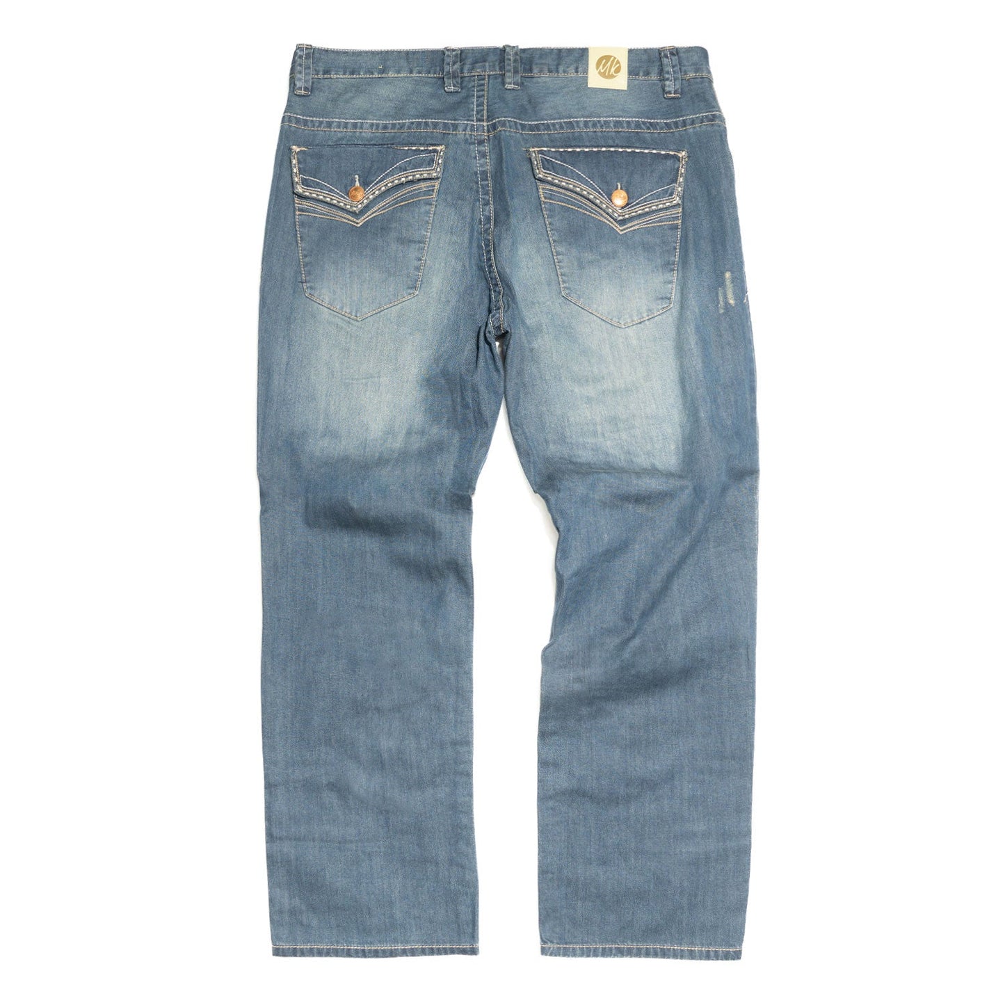 Jeans | M1826 Makobi Premium Washed Pants - Medium Blue
