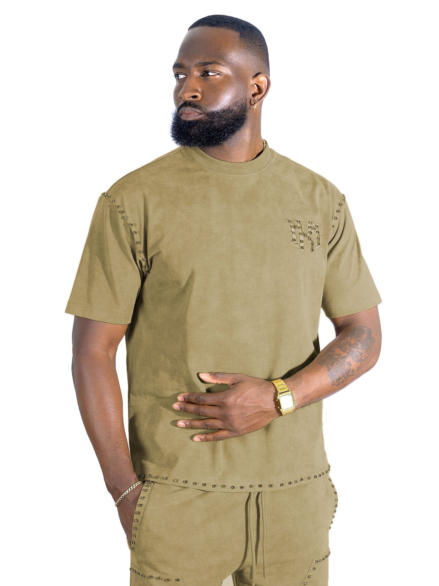 Set | M183 Prada Jersey Short Set - Mocha