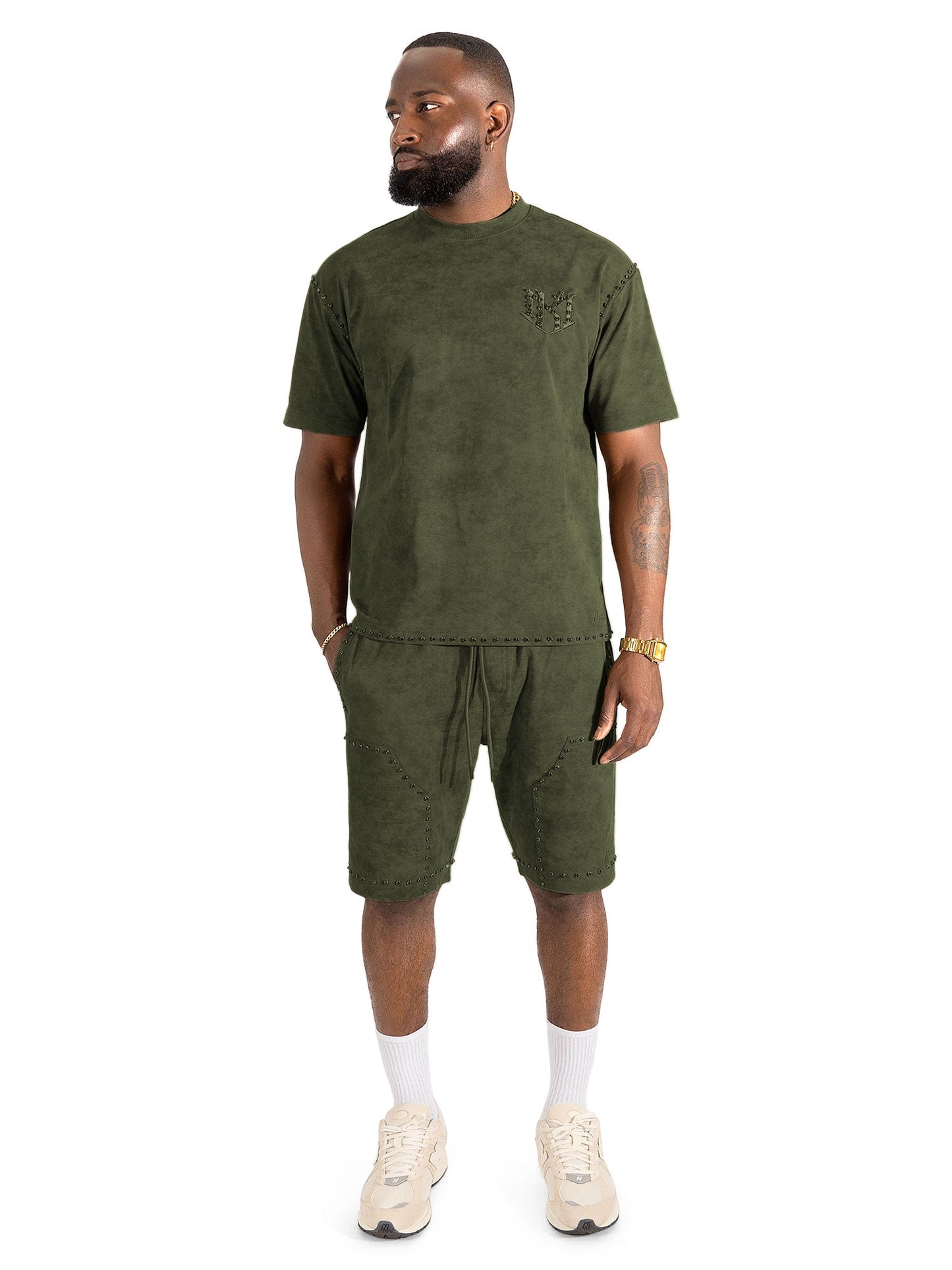 Set | M183 Prada Jersey Short Set - Olive