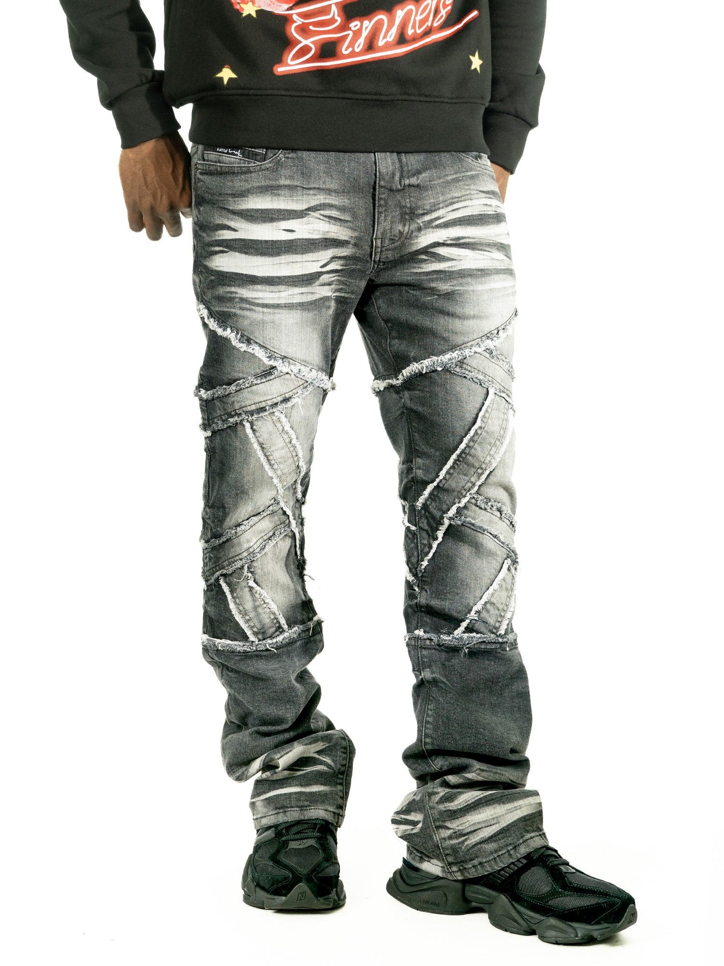 Pants | M1908 Veneta Stacked Jeans - Black