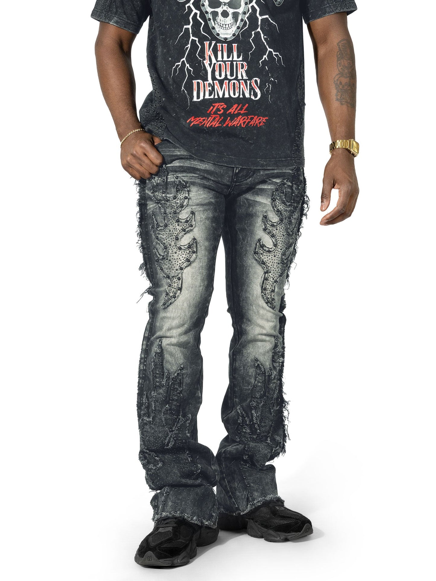 M1959 Tesoro Stacked Jeans - Black