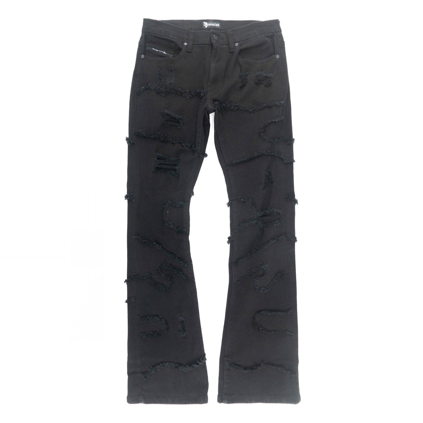 Stacked Pants |M1984 Pastoni Jeans -  Jet Black