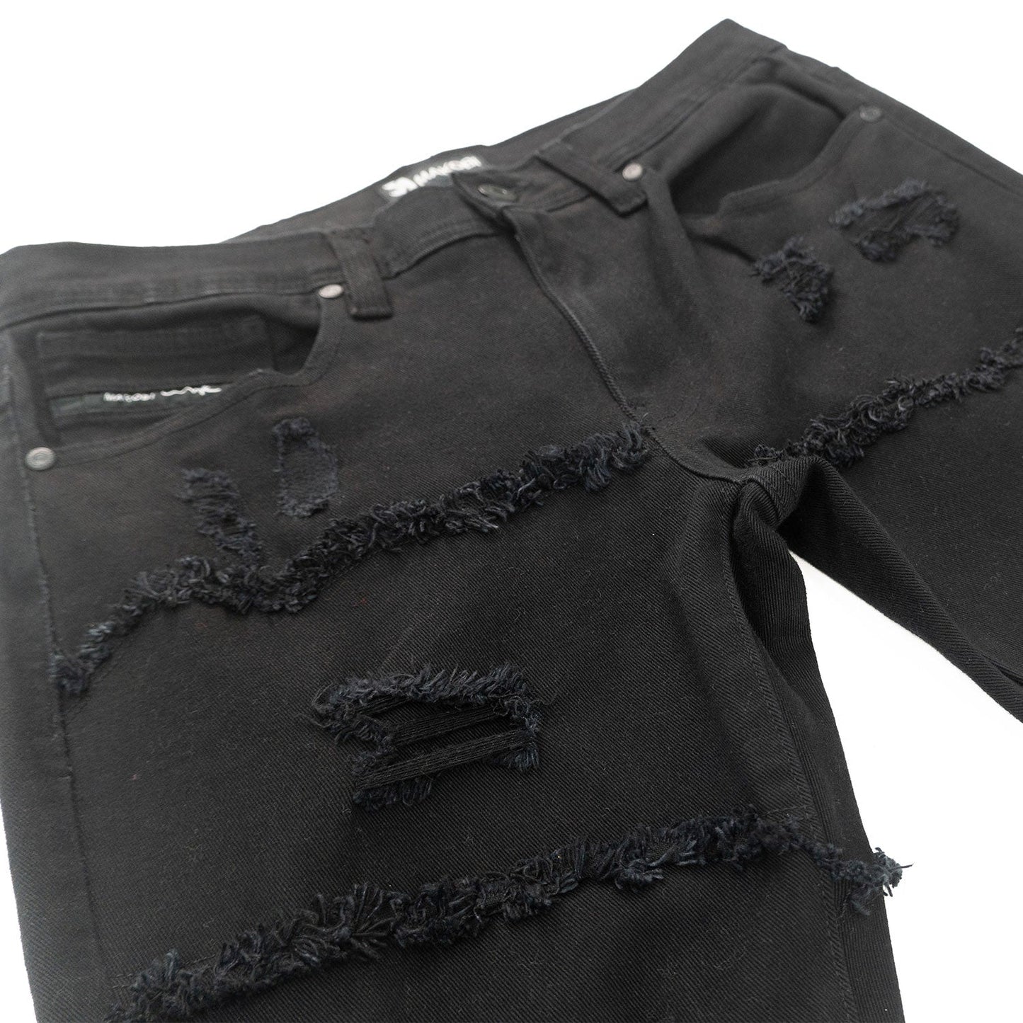 Stacked Pants |M1984 Pastoni Jeans -  Jet Black