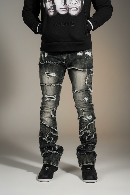 Stacked Pants |M1984 Pastoni Jeans -  Black Wash
