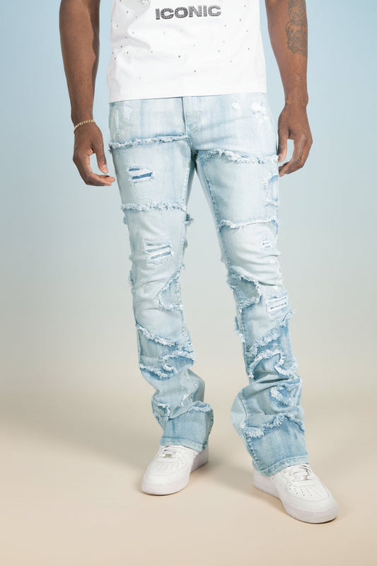 Stacked Pants |M1984 Pastoni Jeans -  Light Wash