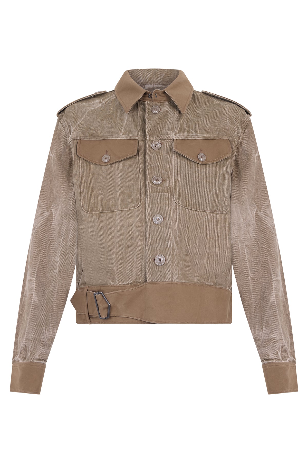 Denim Jacket With Flap Pockets
