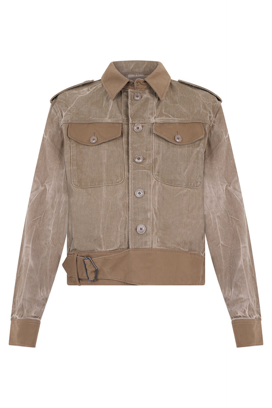 Denim Jacket With Flap Pockets