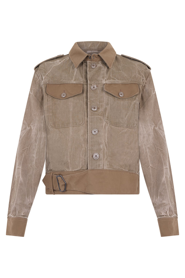 Denim Jacket With Flap Pockets