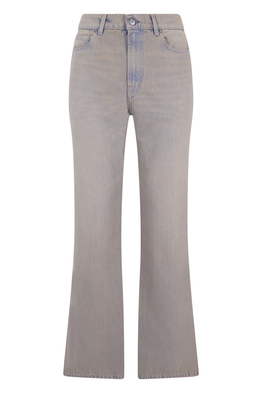 Denim Flared Trousers